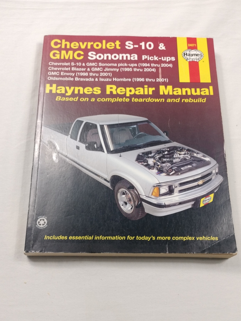 Haynes Repair Manual - Maroon & Yellow Cover with White Truck Image